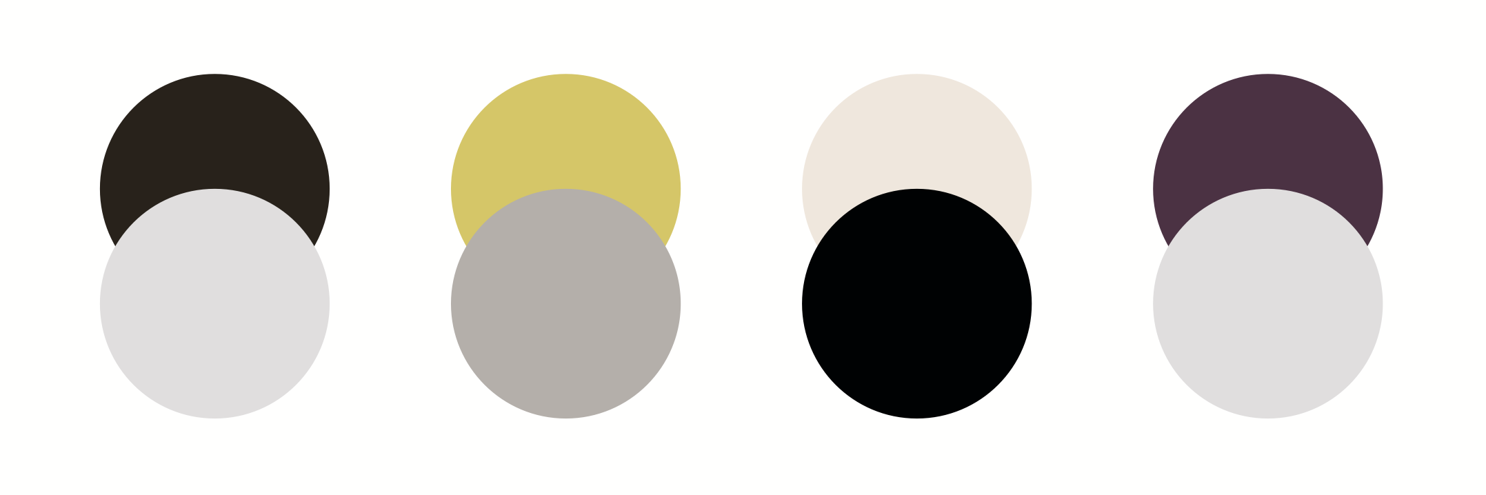 Color shade range pairings