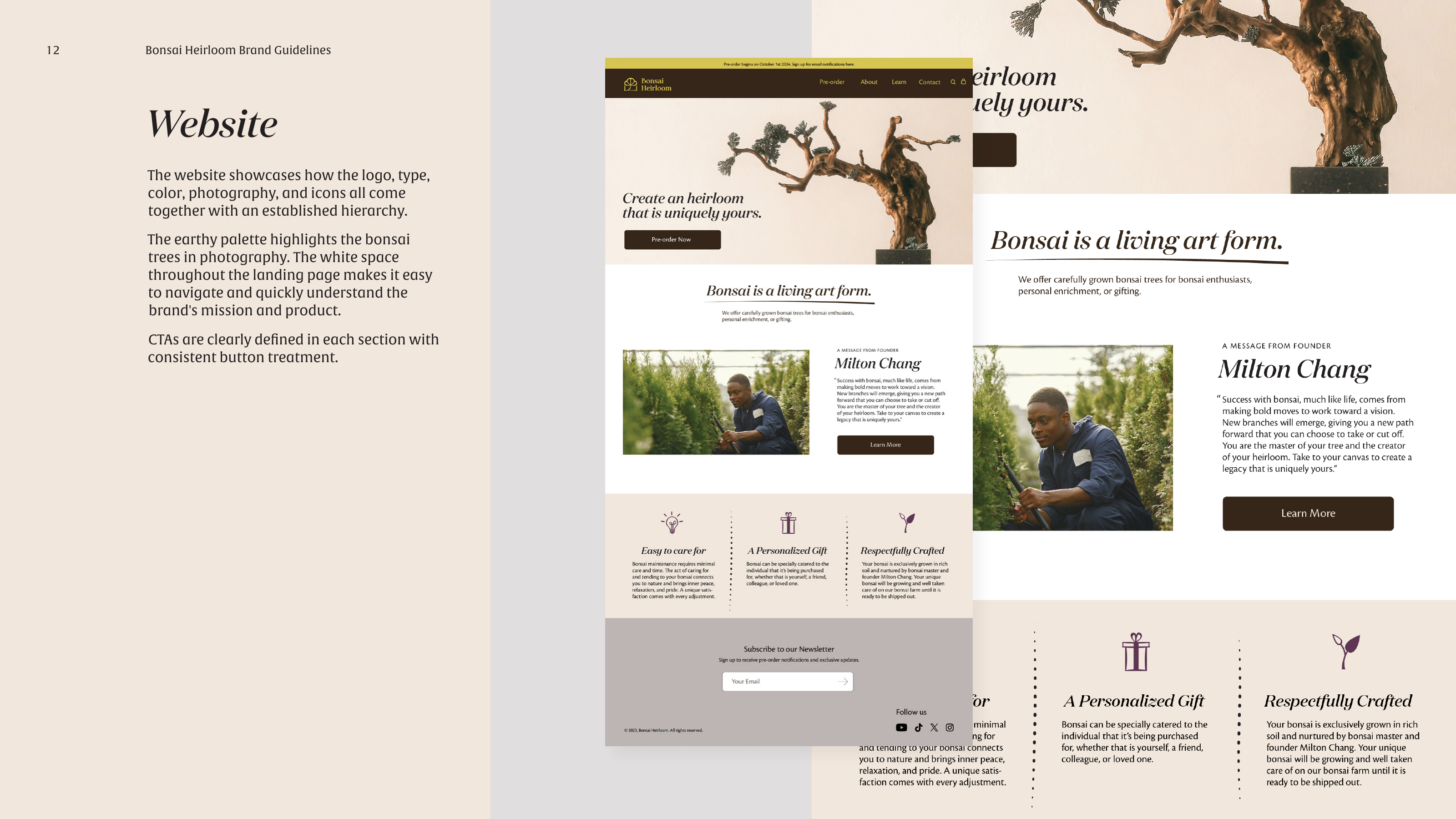 Bonsai Heirloom Website